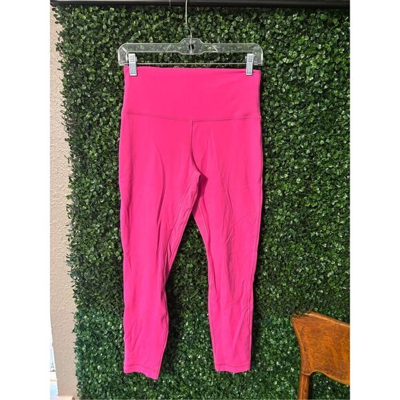Lululemon Align Sonic Pink Double Lined Leggings HR 25” Size 8 - Picture 1 of 3